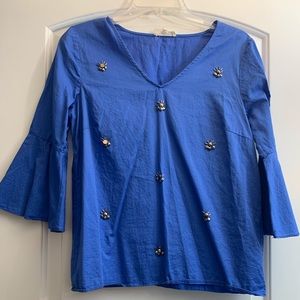 Bell sleeve dress top